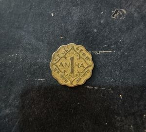 1944 George V India, British Empire, 1 Annas