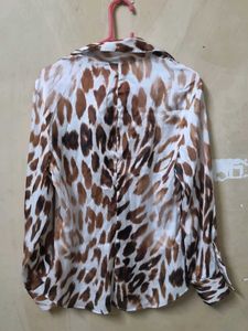 Zara Cheetah Print Shirt