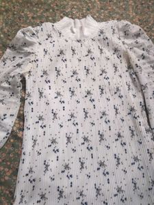 Floral White Dress