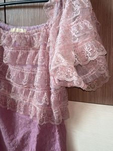 Pink Lace Top