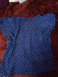 Navy Blue Balloon Top