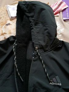 Derby Ten Black Hooded Jacket