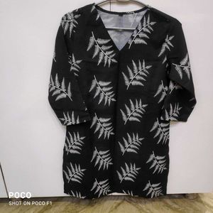 Elegant Black Printed Kurta