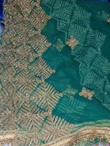 Green Embroidered Dupatta