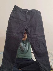 Dark Grey Denim Pants