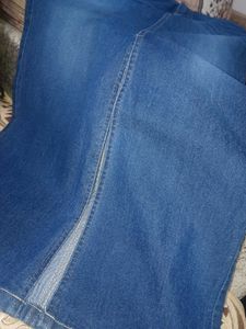 Denim Straight Skirt