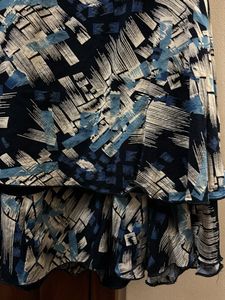 Abstract Print Sleeveless Top