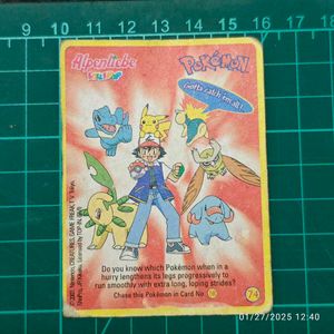 MOLTRES Alpenliebe Pokemon Chase Card (small Size)