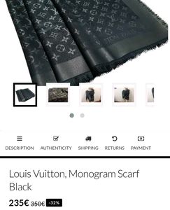 Auntentic Louis Vuitton Shawl