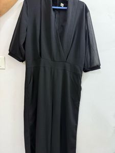 Black Wrap Jumpsuit