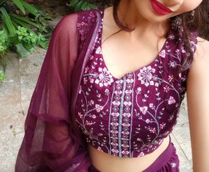 Elegant Embroidered Lehenga Choli