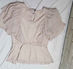 Vero Moda Romantic Ruffle Top - Sheer & Sweet!