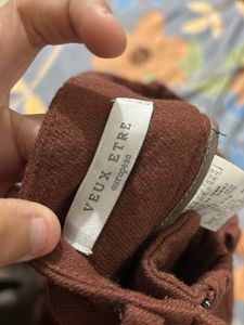 mehroon Wide Leg Pants