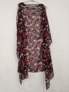 Elegant Floral Print Scarf