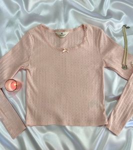 HnM Coquette Imported Pink Top