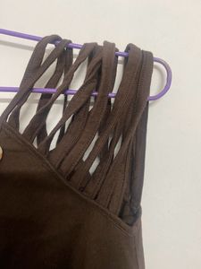 Looped Type Sleeves Stretchable Top