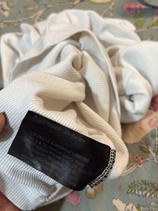 white full sleeved fitted crop top