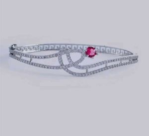Red-Brass-Silver-Plated-Handcrafted-CZ StoneBracel