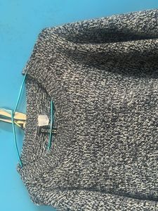 Divided Grey Knit Sweater