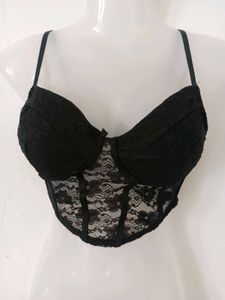 Black Lace corset rop
