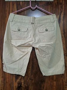 Striped Capri Shorts