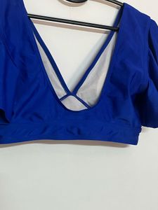 Blue Bikini Top