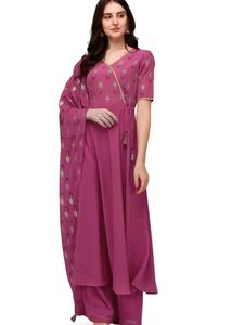 Women Crepe Kurta Dupatta Set