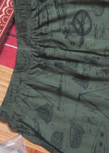 Patterned Green Shorts