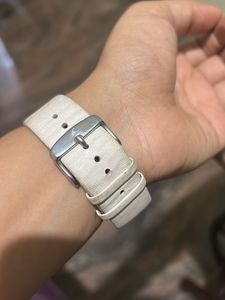 White Leather Strap Fastrack Watch