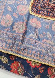 Beautiful Navy Blue Silk Dupatta
