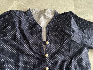 Women&#39;s Navy Blue Polka Dot Kurta