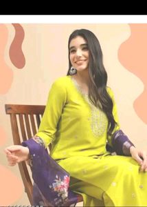 New/Unused Embroidered Kurta Set With Dupatta