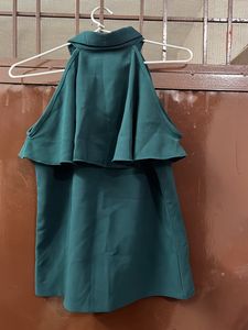 Eavan Halter Neck Teal Top