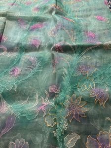 Pastel Shade Pure Net Saree With Zari