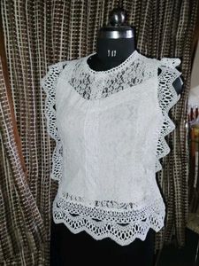 Trendy White Coloured Top