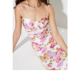 Floral Corset Bodycon Dress