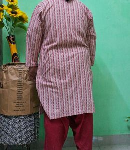 Red &amp; White kameez salwar dupatta