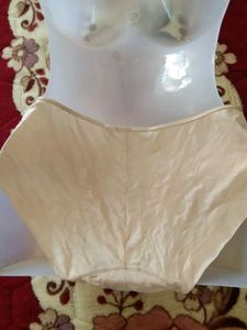 Cream Panties with Lace Trim