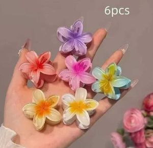 Flower Hair Clips - 6 Pcs