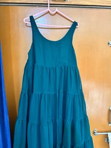 Citrine Green Miroor Work Georgette Kurta Set