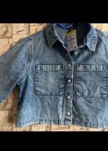 Denim Crop Shirt