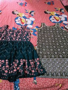two kurti wear with palzzo nd pant mirror work