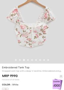 Floral Corset Top