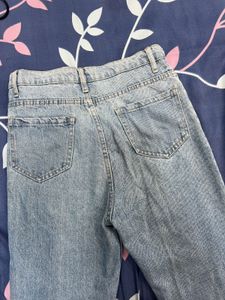 High Waisted Straight Jeans