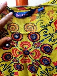 Unique Square Cut Floral Print Dress