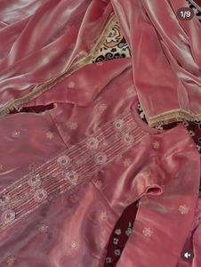 Elegant Pink gown with (duppta and tourser ) for p
