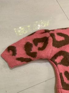 Cute Animal Print Sweater crop