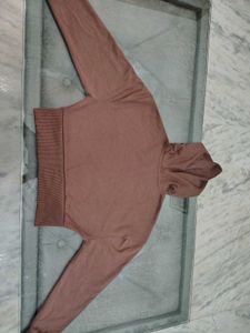 Brown Zip-Up Hoodie