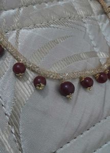 Crystal Chain With Brown Pearls