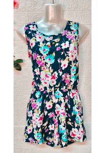 Small Size Floral Print Dress